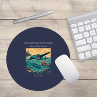 Thumbnail for VINTAGE G4369 - The Shipwreck Spotters - Designed Mouse Pads design on navyblue round