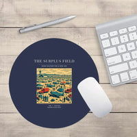 Thumbnail for VINTAGE G4539 - The Surplus Field - Designed Mouse Pads design on navyblue round