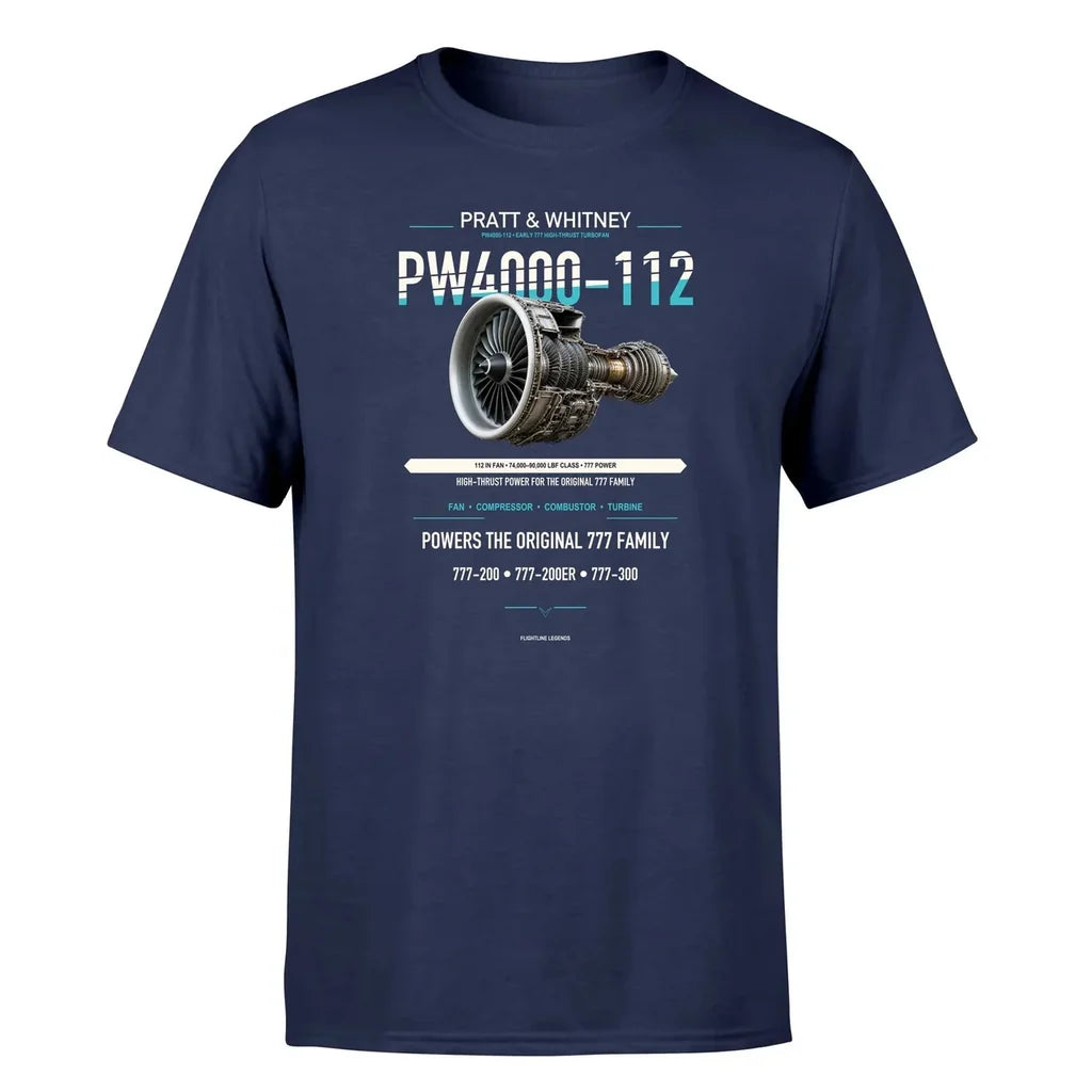PW4000-112 design on navy blue single side