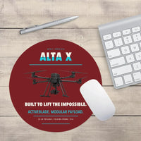 Thumbnail for Freefly Alta X design on dark red round mouse pad