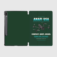 Thumbnail for Parrot ANAFI USA design on dark green samsung tablet tablet case