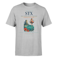 Thumbnail for Henry E. Rohlsen Airport (STX) T-Shirt single-side front print in Light Gray | henry-e-rohlsen-airport-stx-double-side-t-shirt