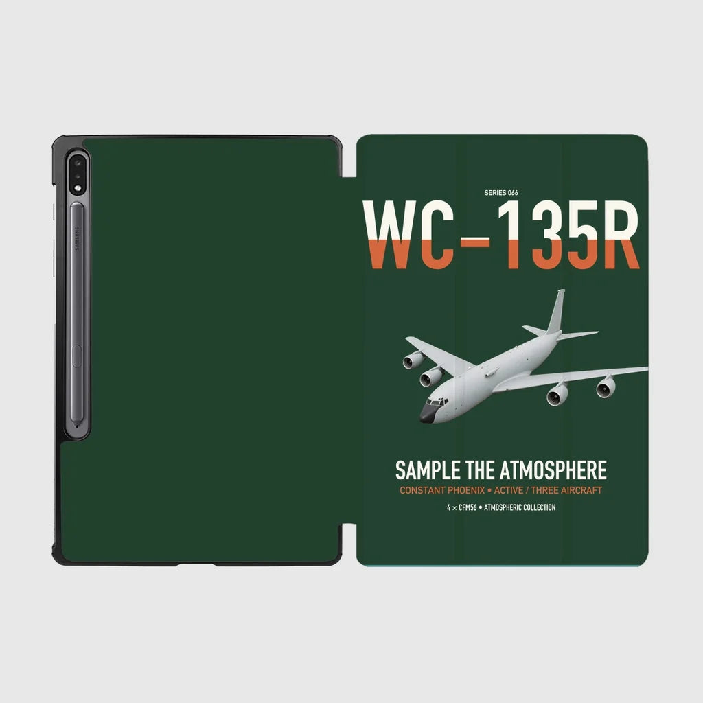 WC-135R Constant Phoenix design on dark green samsung tablet tablet case