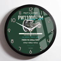 Thumbnail for PW1100G-JM design on dark green framed wall clock
