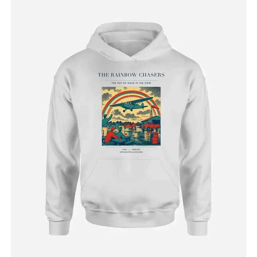 VINTAGE G4432 - The Rainbow Chasers - Premium Hoodie design on white premium