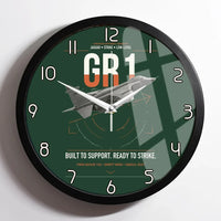 Thumbnail for SEPECAT Jaguar GR1 design on dark green framed wall clock