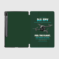Thumbnail for DJI FPV design on dark green samsung tablet tablet case