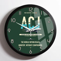 Thumbnail for Airbus ACJ330neo / exact ACJ330-800 design on dark green framed wall clock