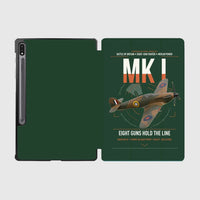 Thumbnail for Hawker Hurricane Mk I design on dark green samsung tablet tablet case