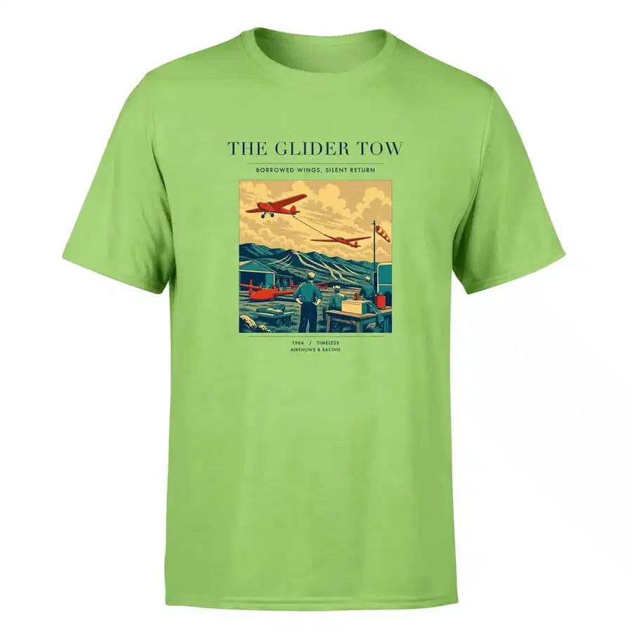 VINTAGE G4249 - The Glider Tow - Premium T-Shirt design on lightgreen premium t shirt
