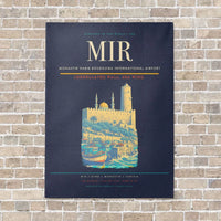 Thumbnail for Monastir Habib Bourguiba International Airport MIR vertical canvas print - no frame - navy blue background