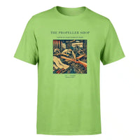 Thumbnail for VINTAGE G4014 - The Propeller Shop - Premium T-Shirt design on lightgreen premium t shirt