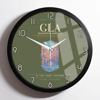Thumbnail for Glasgow Airport GLA Wall-Clock Framed - Green Army