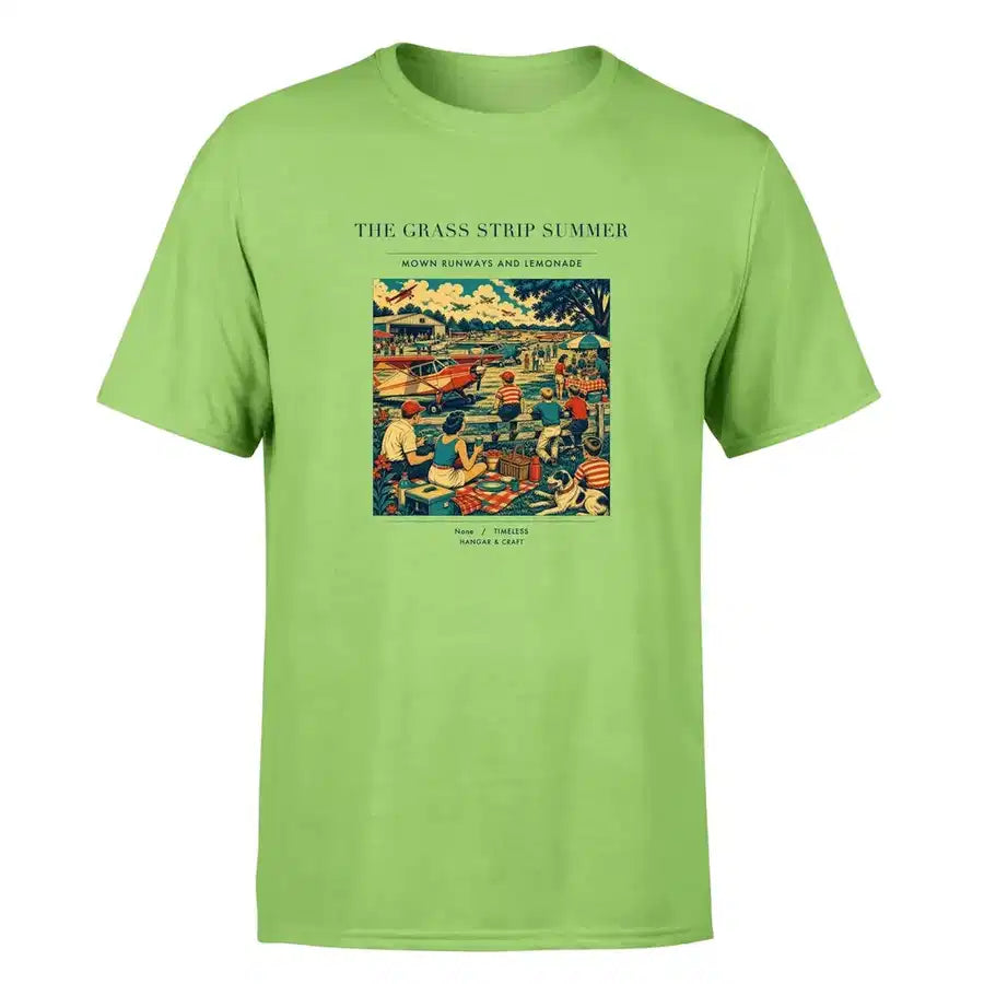 VINTAGE G4142 - The Grass Strip Summer - Premium T-Shirt design on lightgreen premium t shirt