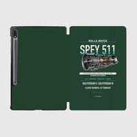 Thumbnail for SPEY 511 design on dark green samsung tablet tablet case