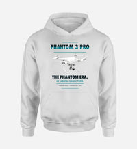 Thumbnail for DJI Phantom 3 Professional design on white hoodie single side