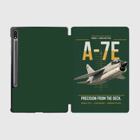 Thumbnail for A-7E Corsair II design on dark green samsung tablet tablet case