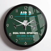 Thumbnail for DJI Air 3 design on dark green framed wall clock