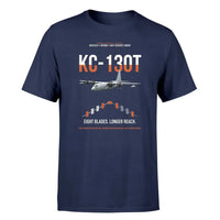 Thumbnail for KC-130T NP2000 design on navy blue double-side t-shirt, single-side print