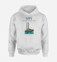 Thumbnail for Shreveport Regional Airport (SHV) design on white hoodie single-side print