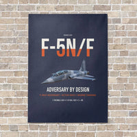 Thumbnail for F-5N F Adversary vertical canvas print - no frame - navy blue background