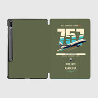 Thumbnail for Boeing 757-200 design on green army samsung tablet tablet case