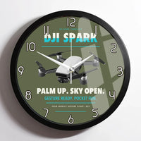 Thumbnail for DJI Spark design on green army framed wall clock