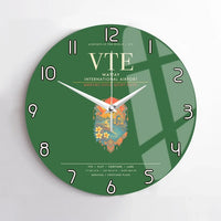 Thumbnail for Wattay International Airport Vientiane VTE Wall-Clock No-Frame - Green