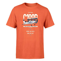 Thumbnail for Cessna A188B AgTruck design on orange t-shirt, single-side print