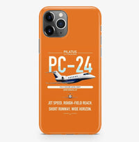 Thumbnail for Pilatus PC-24 design on orange magsafe iphone case, for iPhone Pro Max