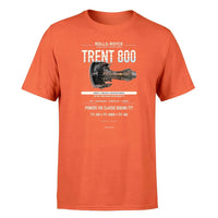 Thumbnail for TRENT 800 design on orange single side