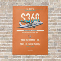 Thumbnail for Shorts 360-300 vertical canvas print - no frame - orange background