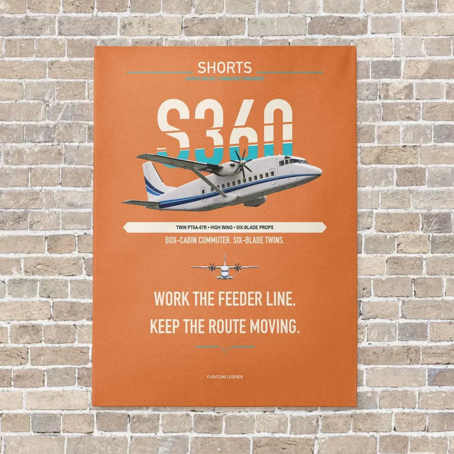 Shorts 360-300 vertical canvas print - no frame - orange background