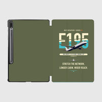 Thumbnail for Embraer E195 design on green army samsung tablet tablet case