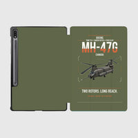 Thumbnail for Boeing MH-47G Chinook design on green army samsung tablet tablet case