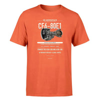 Thumbnail for CF6-80E1 design on orange single side
