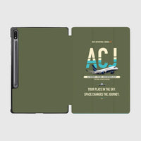 Thumbnail for Airbus ACJ TwoTwenty design on green army samsung tablet tablet case