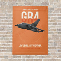 Thumbnail for Panavia Tornado GR4 vertical canvas print - no frame - orange background