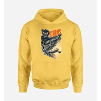 Thumbnail for SIGNAL 654 - Storms Look Smaller From The Cockpit design on yellow hoodie single side