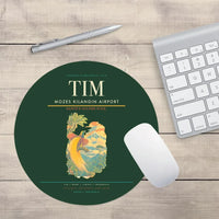 Thumbnail for Mozes Kilangin Airport (TIM) design on dark green round mouse pad