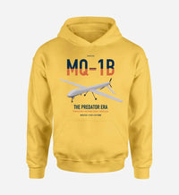 Thumbnail for MQ-1B Predator design on yellow double-side hoodie, single-side print