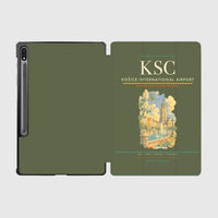 Thumbnail for Košice International Airport (KSC) design on green army samsung tablet tablet case