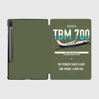 Thumbnail for Socata TBM 700 design on green army samsung tablet tablet case