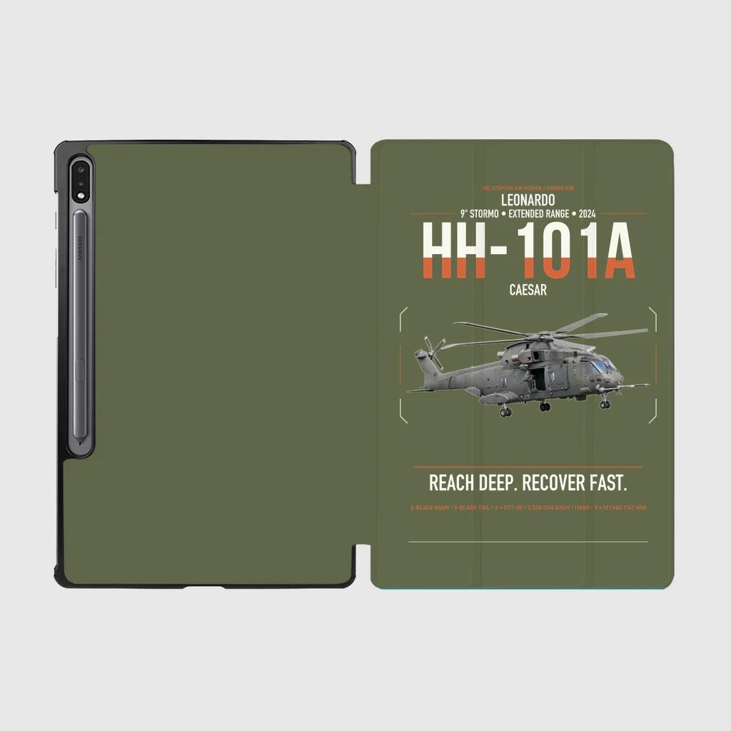 Leonardo HH-101A Caesar design on green army samsung tablet tablet case