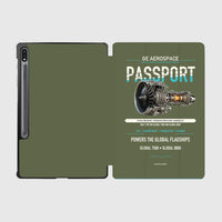 Thumbnail for PASSPORT design on green army samsung tablet tablet case