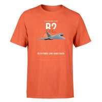 Thumbnail for Avro Vulcan B2 design on orange t-shirt, single-side print
