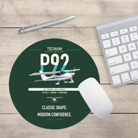 Thumbnail for Tecnam P92 Echo MkII design on dark green round mouse pad