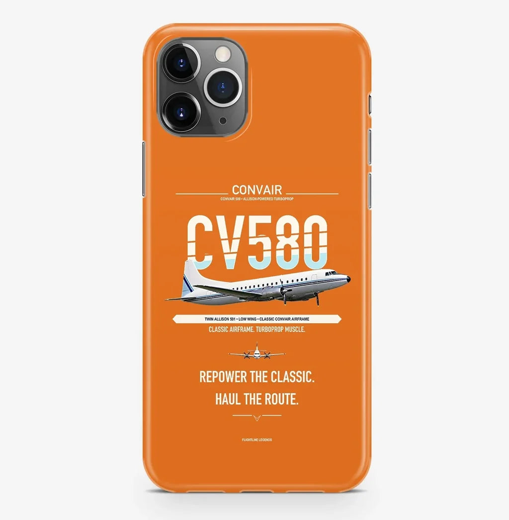 Convair 580 Case ProMax design on orange iphone case promax