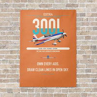 Thumbnail for Extra 300L vertical canvas print - no frame - orange background