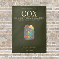 Thumbnail for Manohar International Airport Mopa GOX - Canvas Framed - Green Army